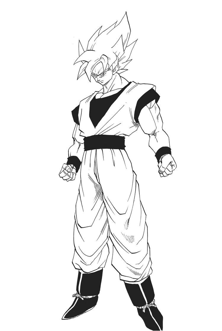 Coloriage Dragon Ball Z Goku épinglé Par Lawliet Sur Dessin