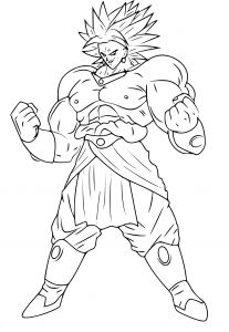 Coloriage Dragon Ball Z Gratuit Beau Dessin A Imprimer Dragon Ball Z Broly