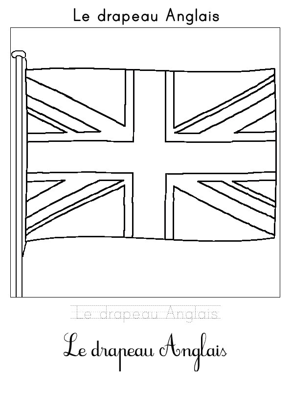 Coloriage Drapeau à Imprimer Coloriage Du Drapeau D Angleterre