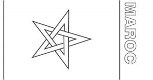 Coloriage Drapeau Du Maroc Coloriage Du Drapeau Du Maroc Tête à Modeler