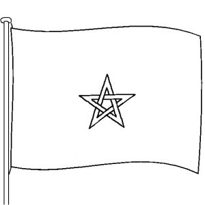 Coloriage Drapeau Du Maroc Coloriage Du Drapeau Marocain Coloriages De Drapeaux à