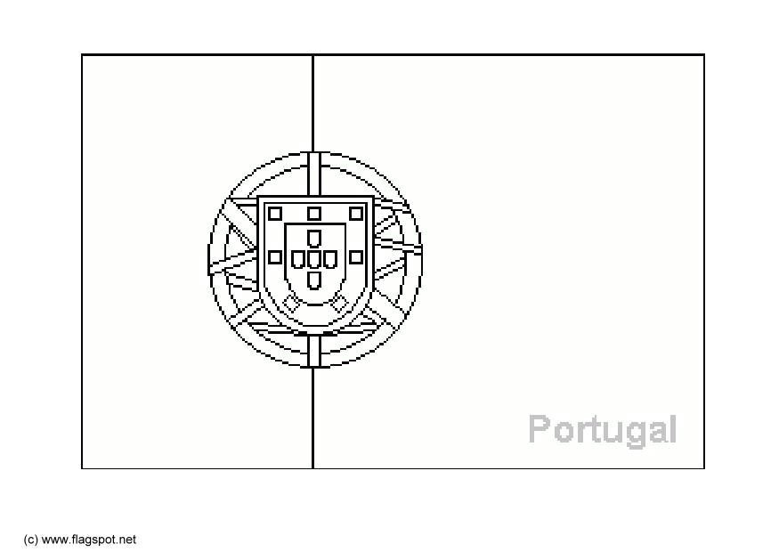 Coloriage Drapeau Du Portugal Coloriage204 Coloriage Drapeau Portugal