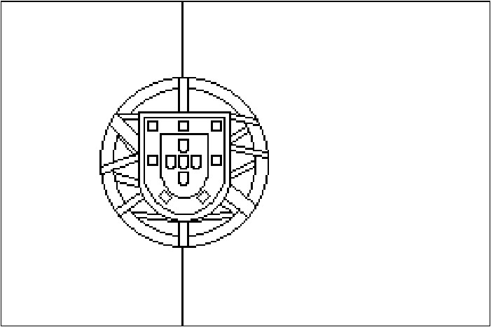 Coloriage Drapeau Du Portugal Dessins Et Coloriages Coloriage Moyen format à Imprimer