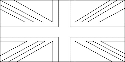 Coloriage Drapeau Royaume Uni Image Drapeau Anglais   Imprimer