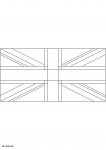 Coloriage Drapeau Royaume Uni Image Drapeau Anglais   Imprimer