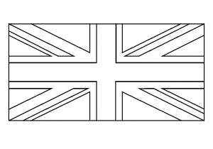 Coloriage Drapeau Royaume Uni Image Drapeau Anglais   Imprimer