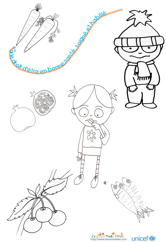 Coloriage Droits De L Enfant Imprimer Le Coloriage J Ai Le Droit à être soigné L