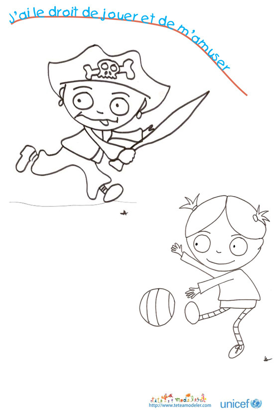 Coloriage Droits De L Enfant Imprimer Le Coloriage J Ai Le Droit De Jouer L Magazine