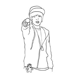 Coloriage Du Black Pearl Coloriage Justin Bieber Love Me
