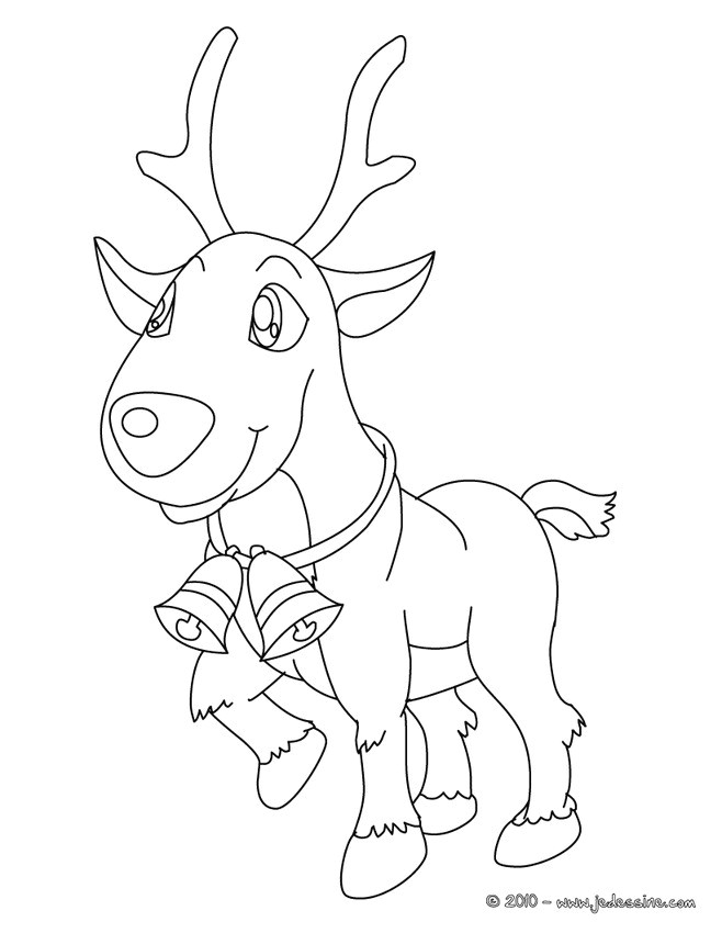 Coloriage Du Pere Noel Gratuit Coloriage De Rennes Du Pere Noel A Imprimer Coloriage