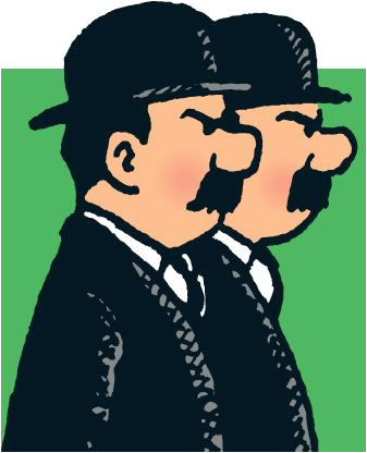 Coloriage Dupont Et Dupond Les 622 Meilleures Images De Tintin