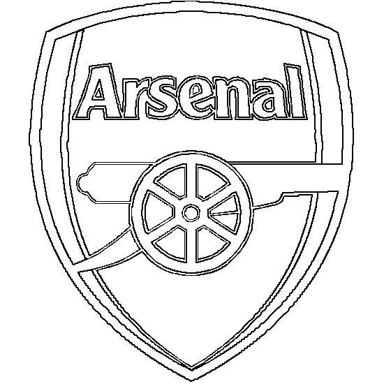 Coloriage Ecusson De Foot Coloriage écusson D Arsenal Coloriages D