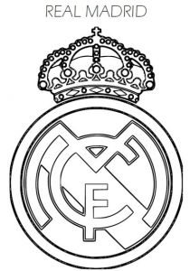Coloriage Ecusson De Foot Coloriage écusson Real Madrid à Imprimer
