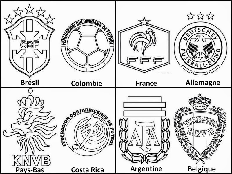 Coloriage Ecusson De Foot Dessin De Football à Colorier