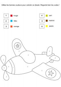 Coloriage Educatif 5 Ans Coloriage Codé Les Chiffres De 1 à 6 …