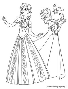 Coloriage Elsa Et Anna à Imprimer Les 262 Meilleures Images De Fªte D Enfant Frozen
