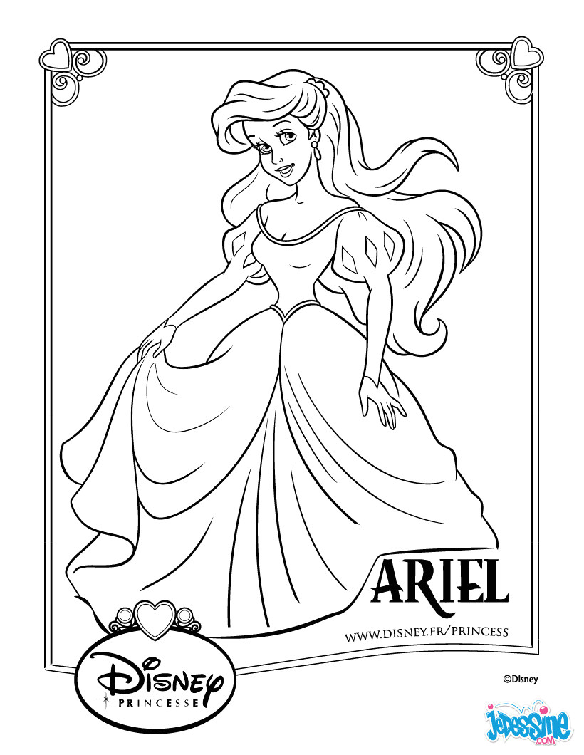 Coloriage En 3d Gratuit 20 Dessins De Coloriage Sirène Ariel à Imprimer