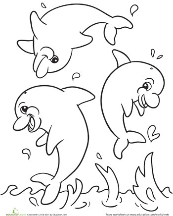 Coloriage En Ligne Animaux De La Mer Coloriage Animaux De La Mer En Ligne Dolphins Coloring