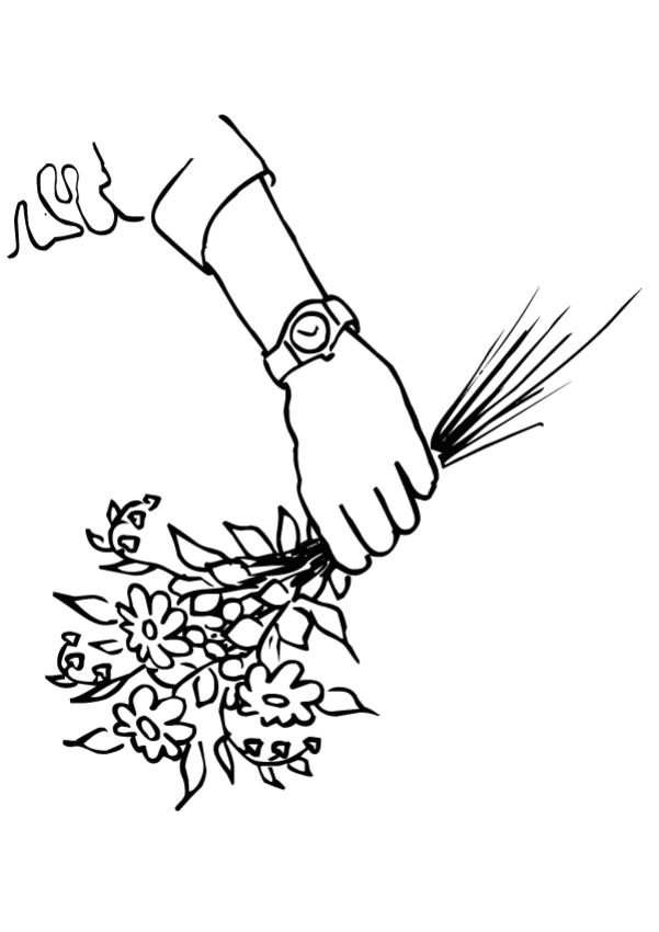 Coloriage En Ligne Fleur Coloriages Coloriage De Fleurs Coupées Fr Hellokids