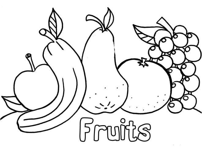 Coloriage En Ligne Fruits Coloriage Fruits Stylisés Dessin Gratuit à Imprimer