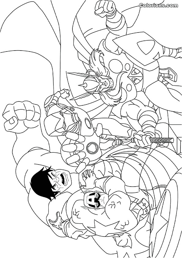 Coloriage En Ligne Marvel 20 Dessins De Coloriage Avengers En Ligne à Imprimer