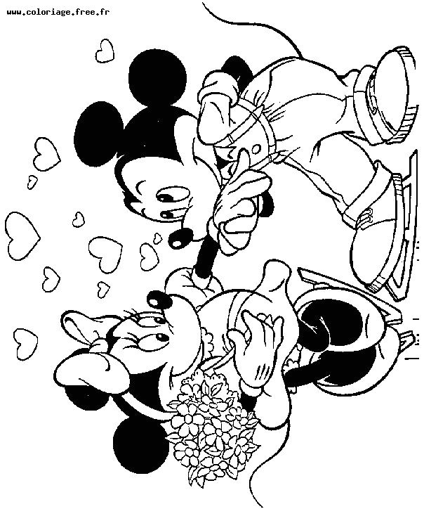Coloriage En Ligne Mickey Et Minnie Dessin Minnie Et Mickey Colorier Les Enfants