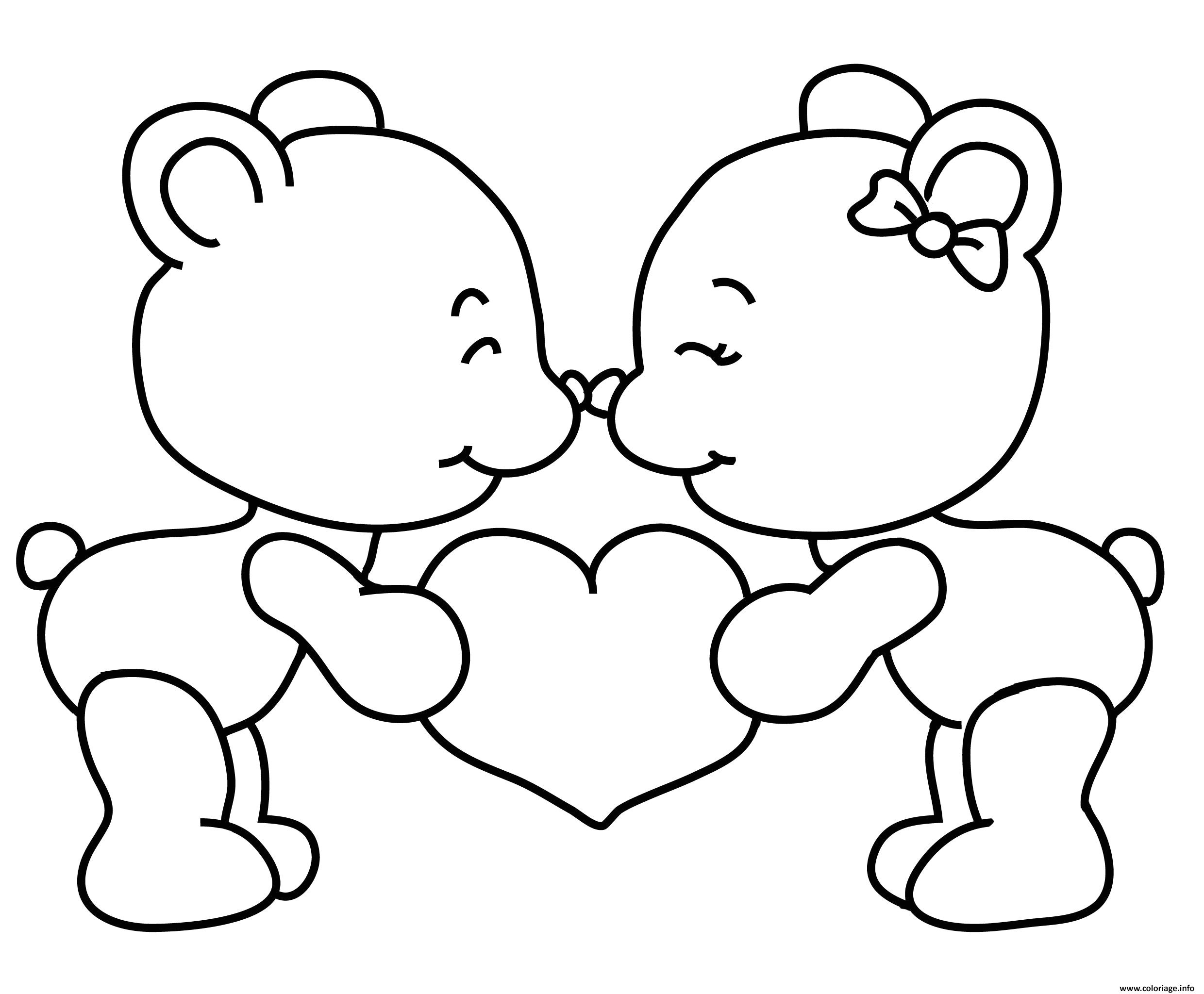 Coloriage En Ligne Nounours 15 Coloriage Saint Valentin En Ligne Gratuit