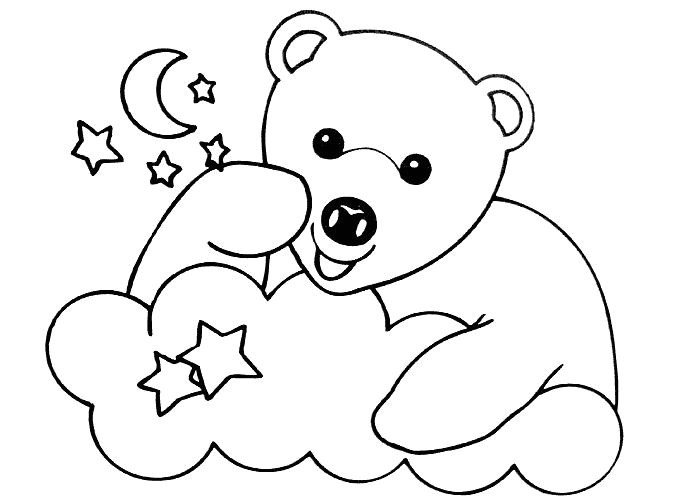 Coloriage En Ligne Nounours Dessin Nounours En Ligne