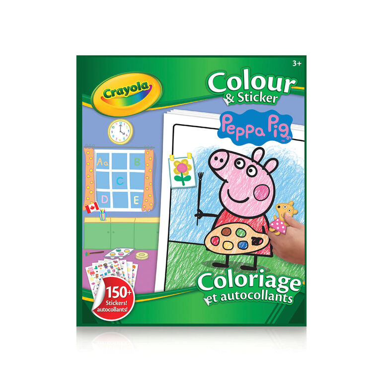 Coloriage En Ligne Peppa Pig Livre   Colorier Et Autocollants Crayola Peppa Pig