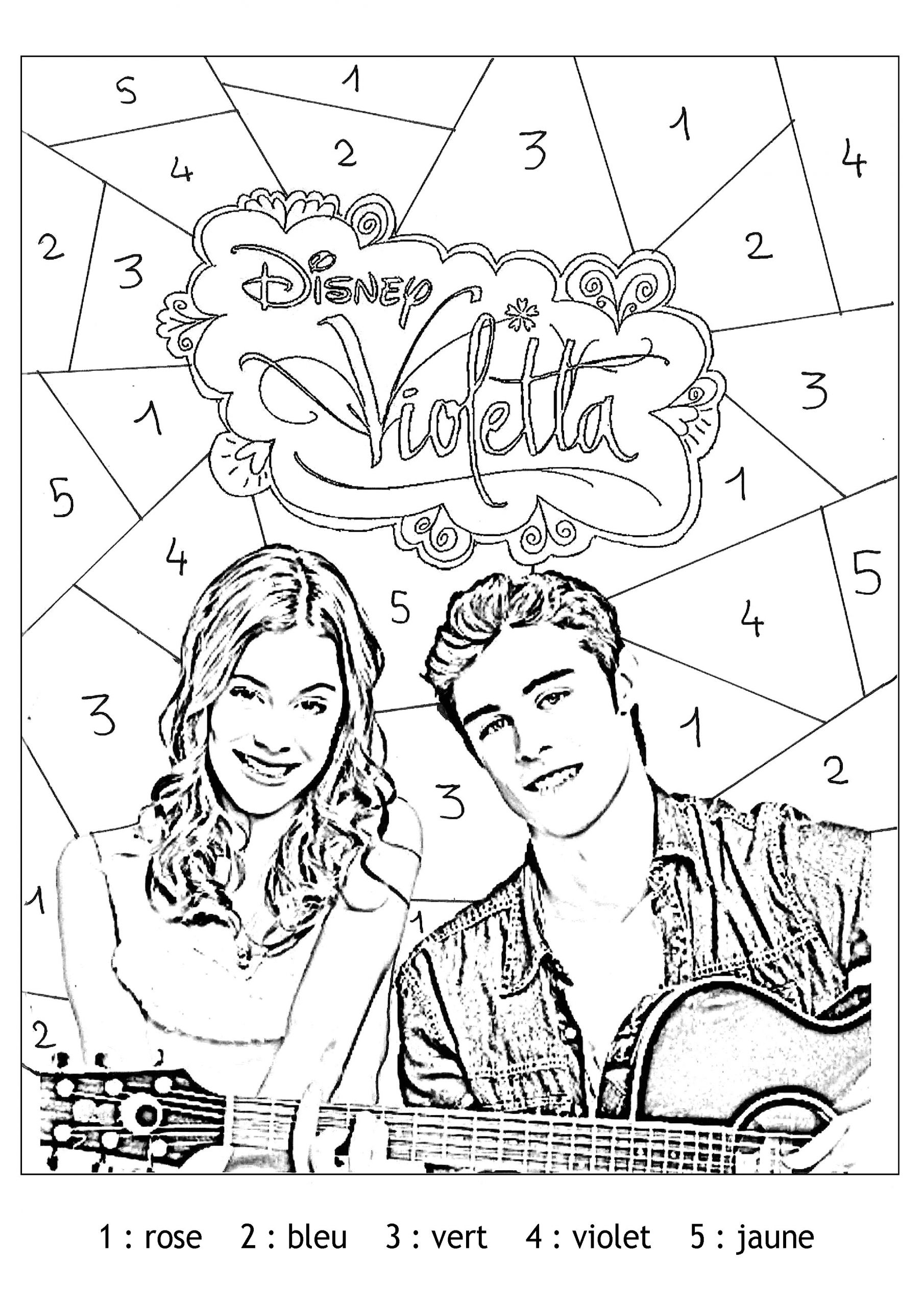 Coloriage En Ligne Violetta 16 Dessins De Coloriage Violetta Gratuit En Ligne à Imprimer