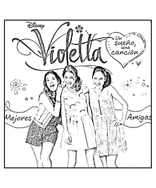 Coloriage En Ligne Violetta Coloriage Violetta