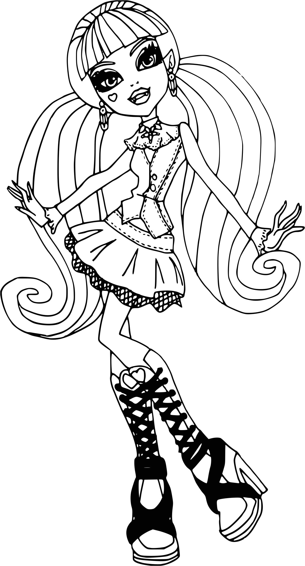 Coloriage Enfant Monster High Coloriage Monster High A Imprimer Draculaura Ohbqfo