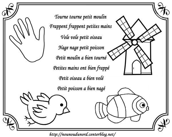 Coloriage Enfants En Rang Ptine tourne tourne Petit Moulin   Colorier