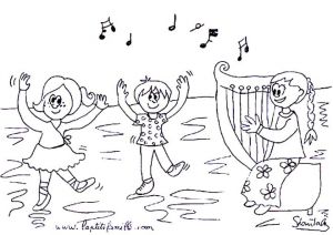 Coloriage Enfants Qui Dansent Coloriage Les Enfants Dansent Dessin Gratuit à Imprimer