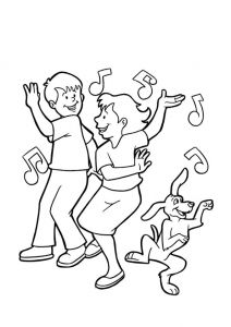 Coloriage Enfants Qui Dansent Les 61 Meilleures Images Du Tableau Coloriages De Danse
