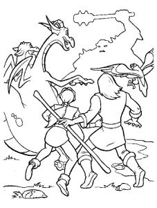 Coloriage Excalibur L épée Magique Coloriage Excalibur L épée Magique Personnages