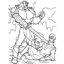 Coloriage Excalibur L épée Magique Excalibur L épée Magique Dessins Animés – Coloriages à