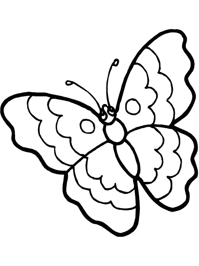 Coloriage Facile A Imprimer Gratuit Coloriage Papillon Stylisé Facile Dessin Gratuit à Imprimer
