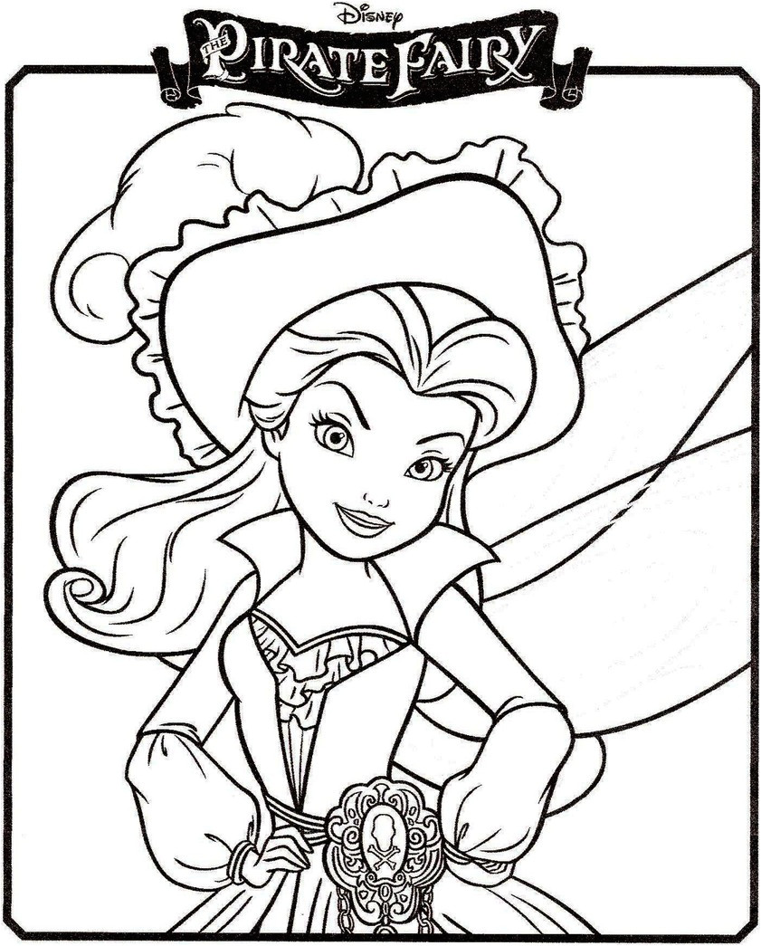 Coloriage Fée Clochette Pirate 113 Dessins De Coloriage Clochette Et La Fée Pirate à Imprimer