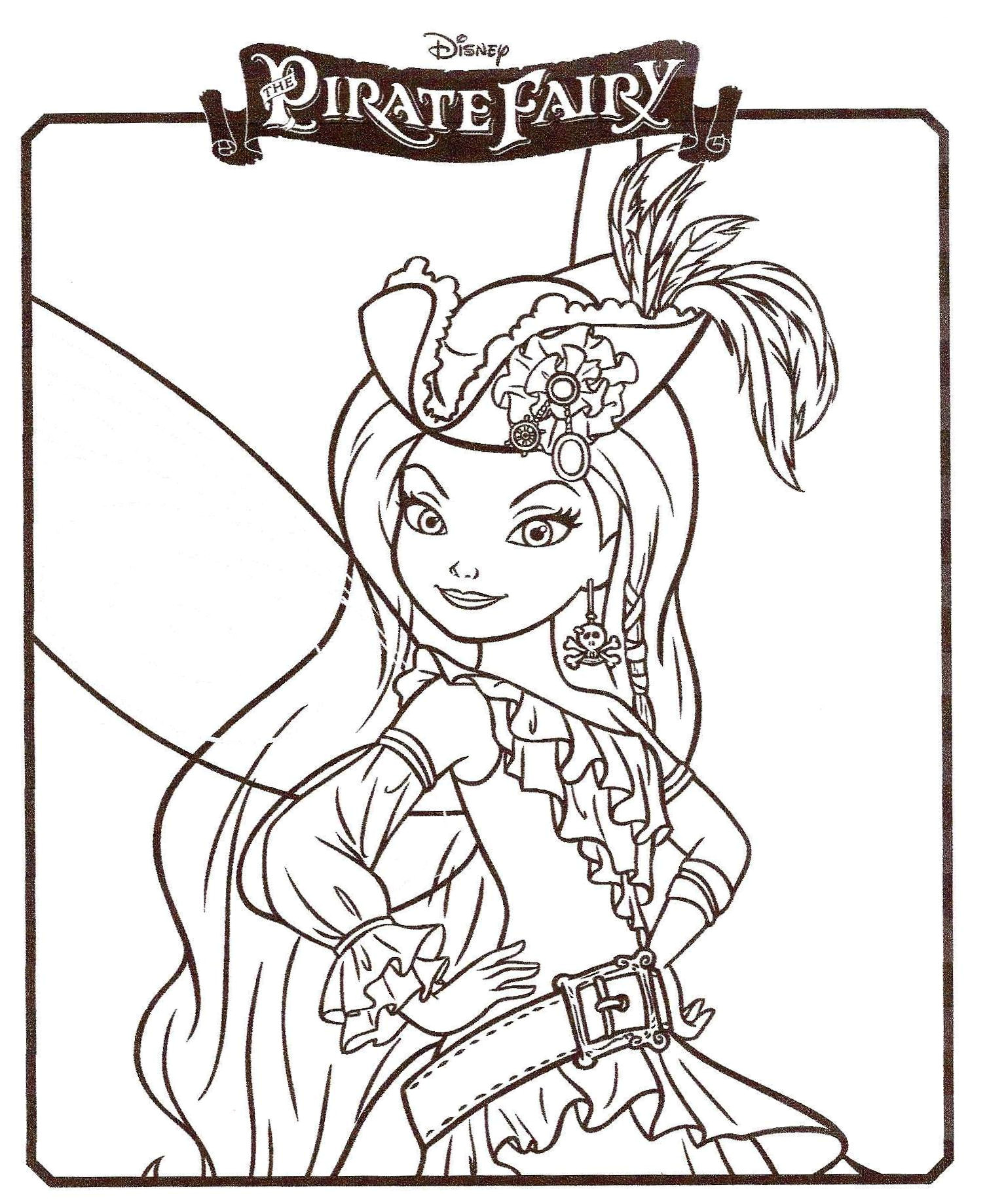 Coloriage Fée Clochette Pirate 113 Dessins De Coloriage Clochette Et La Fée Pirate à Imprimer