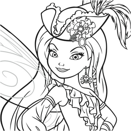 Coloriage Fée Clochette Pirate 19 Dessins De Coloriage Clochette Fée Pirate à Imprimer