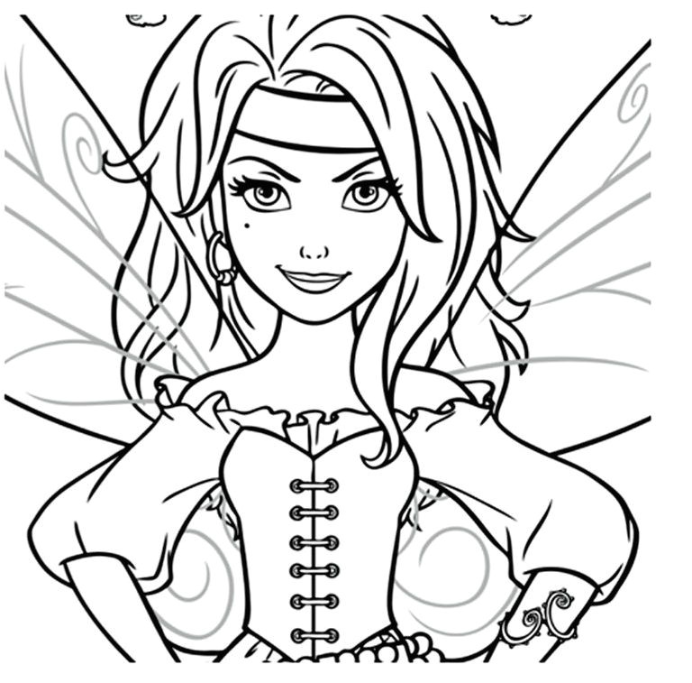Coloriage Fée Clochette Pirate Clochette Pirate Coloriage Colorir Pinterest