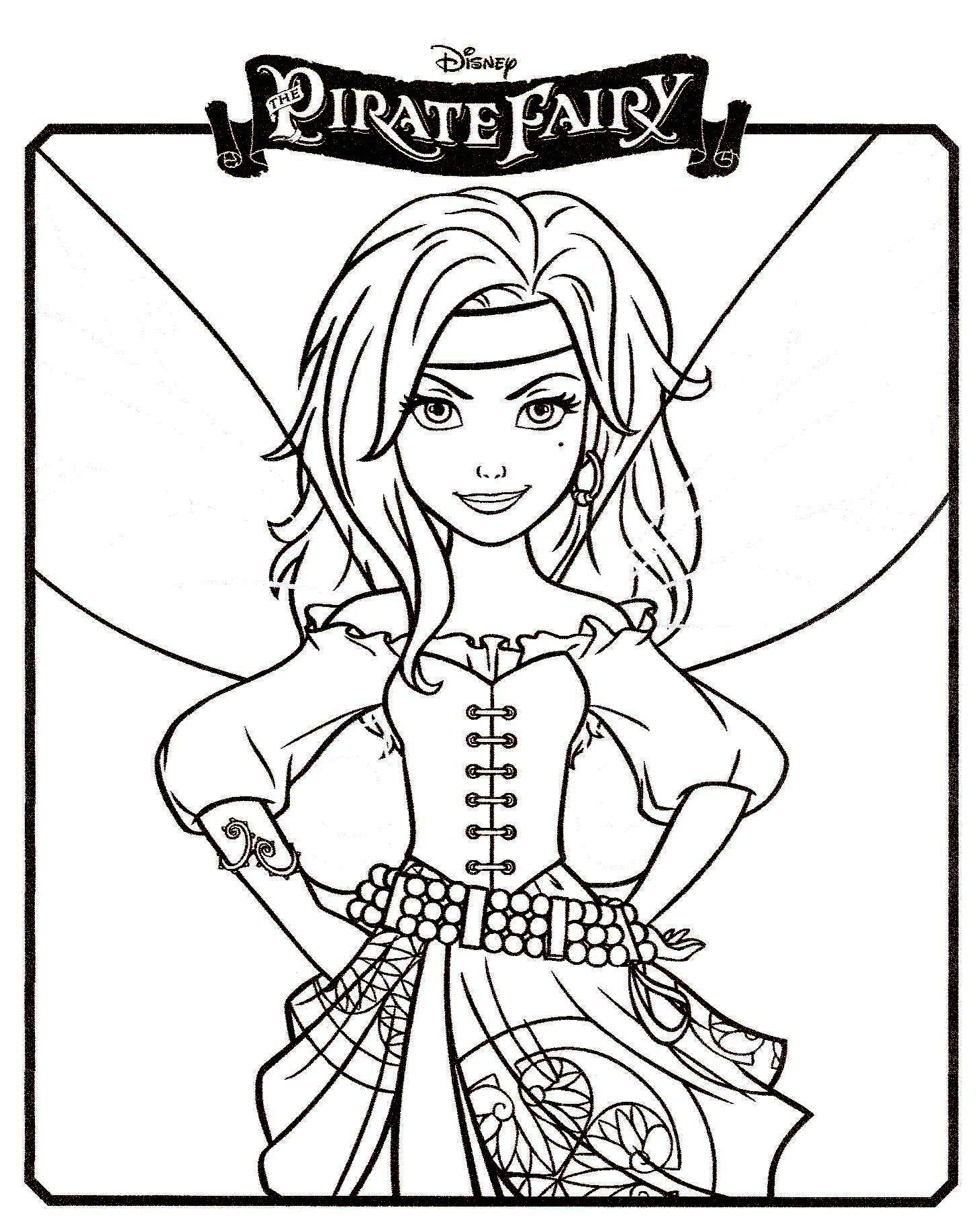 Coloriage Fée Clochette Pirate Coloriage Pirate