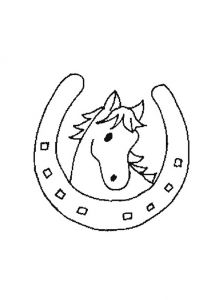 Coloriage Fer A Cheval Dessin Fer Cheval Imprimer