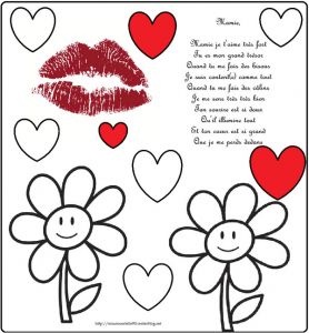 Coloriage Fete Des Mami Poeme Et Coloriage Fete Des Mamies