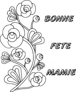 Coloriage Fete Des Mamie A Imprimer Coloriage Bonne Fete Mamie à Imprimer