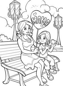 Coloriage Fete Des Mére Dessin Fete Des Meres A Colorier