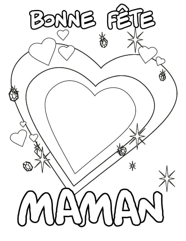 Coloriage Fete Des Meres A Imprimer Dessin Pour Sa Maman A Imprimer