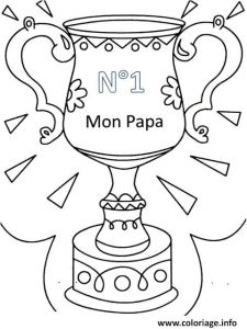 Coloriage Fete Des Papas Coloriage Papa Numero Un Fete Des Peres Jecolorie