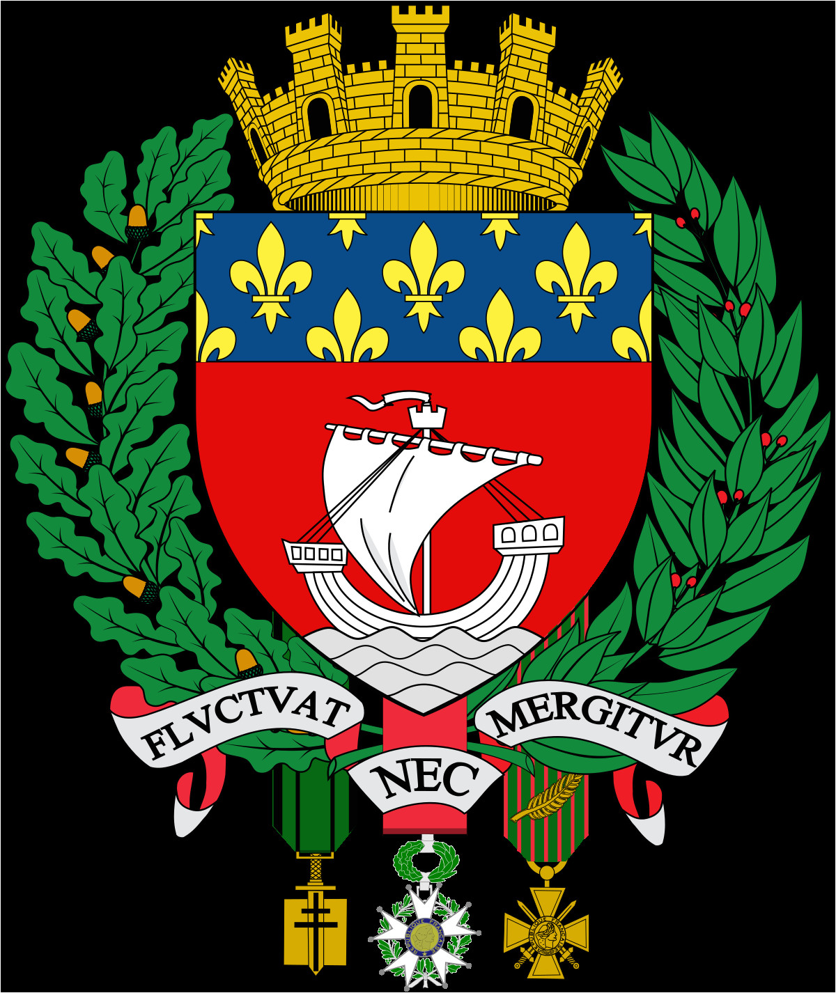 Coloriage Feuille De Vigne Blason De Paris — Wikipédia